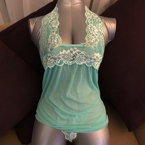 $10🛍 Babydoll slip lingerie set with G-string - Picture 2 of 5